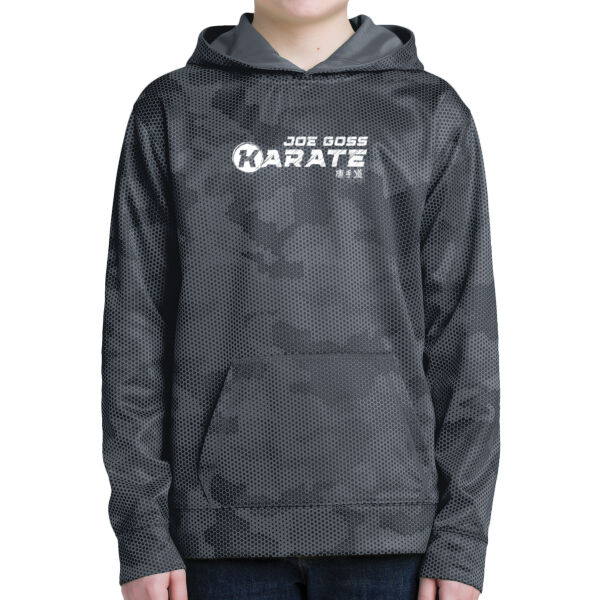 PRINT - Youth Sport Wick ® CamoHex Fleece Hooded Pullover_N Thumbnail